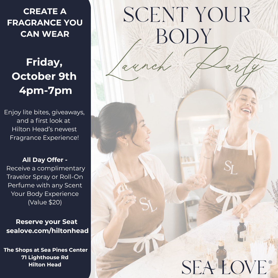 Scent your body launch party poster